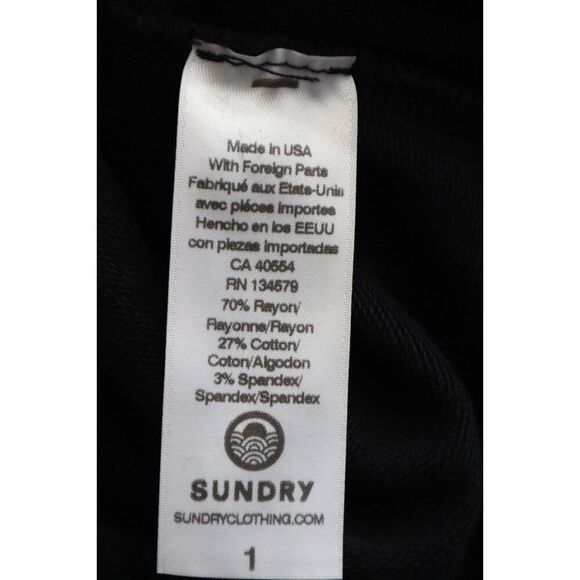 Anthropologie x Sundry Women Sz 1 US S Black/White Skirt S/S Shirt 2-pc Set - Picture 7 of 10